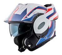 Bogotto FS-X600 Vyda Casco, bianco/rosso/blu, Taglia 2XL