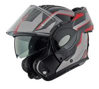 Bogotto FS-X600 Vyda Casco, nero-grigio-rosso, taglia M per donne