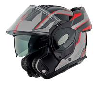 Bogotto FS-X600 Vyda Casco, nero-grigio-rosso, taglia M per donne