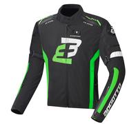 Bogotto GPX impermeabile Giacca tessile moto, nero/verde, Taglia M