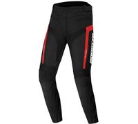 Bogotto GPX Pantaloni tessili da moto impermeabili, nero/rosso, XS
