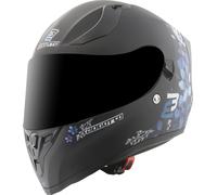 Bogotto H128 Fiori Casco, nero-blu, taglia M per donne