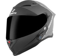 Bogotto H153 BT SPN Bluetooth Casco, nero-grigio, taglia M per maschi