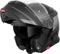 Bogotto H271 Taog Bluetooth Casco, nero-grigio, taglia M per maschi