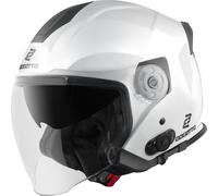Bogotto H586 BT Solid Bluetooth Casco Jet, Bianco, Taglia L