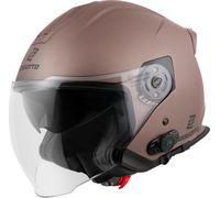 Bogotto H586 BT Solid Bluetooth Casco Jet, marrone, taglia M per donne