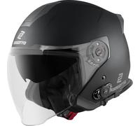 Bogotto H586 BT Solid Bluetooth Casco Jet, nero, taglia L per maschi