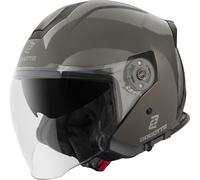 Bogotto H586 Solid Casco Jet, nero-grigio, taglia M per maschi
