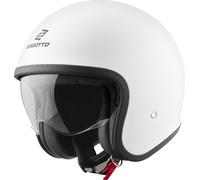 Bogotto H589 Solid Casco a reazione, bianco opaco, Taglia M