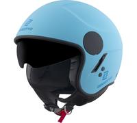 Bogotto H595 SPN Casco Jet, Azzurro opaco, Taglia L