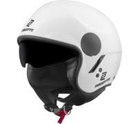 Bogotto H595 SPN Casco Jet, Bianco, Taglia L