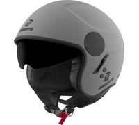 Bogotto H595 SPN Casco Jet, Grigio opaco, Taglia XL