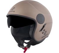 Bogotto H595 SPN Casco Jet, Marrone opaco, Taglia L