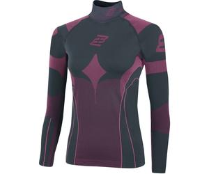 Bogotto Heidy Camicia funzionale invernale da donna a lunga, grigio/rosa, Taglia XL/XXL