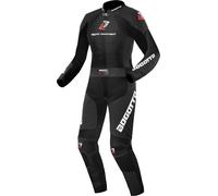 Bogotto Losail 2 pezzi tuta in pelle da moto da donna, nero, 34