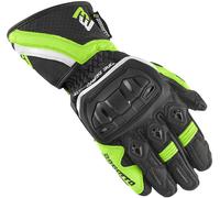 Bogotto Losail Guanti Moto, nero/bianco/giallo, Taglia XL
