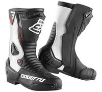 Bogotto Losail Stivali Moto, Bianco/nero, Taglia 48