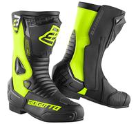 Bogotto Losail Stivali Moto, nero/giallo neon, Taglia 41