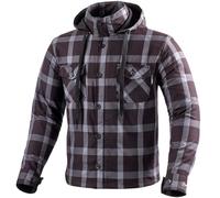Bogotto Lumb-R Felpa con cappuccio e zip da moto, nero, Taglia XL