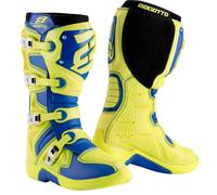 Bogotto MX-6 Stivali motocross, blu-giallo, taglia 44 per donne