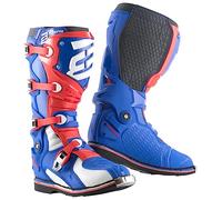 Bogotto MX-7 S Stivali motocross, blu/bianco/rosso, 43