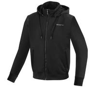 Bogotto R-Ace Felpa con cappuccio e zip da moto, nero, Taglia M