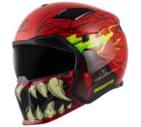 Bogotto Radic Bestia 22.06 Casco, nero-rosso-giallo, taglia S per donne