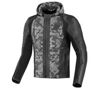 Bogotto Radic Giacca da moto in pelle/tessuto, grigio, taglia L per maschi