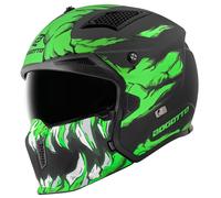 Bogotto Radic Skulash Casco, Verde/Nero, Taglia S