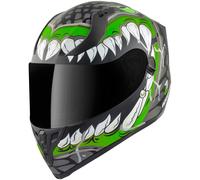 Bogotto V128 Naga Casco, nero opaco/verde, Taglia XL