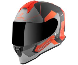 Bogotto V151 Sacro Casco, nero-arancione, taglia L per maschi