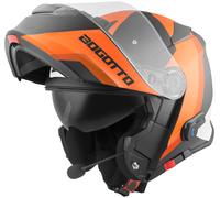 Bogotto V271 BT Zabu Casco Bluetooth, nero-arancione, taglia XS per maschi