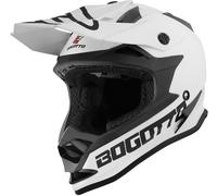 Bogotto V321 Solid Casco Motocross, bianco opaco, Taglia L