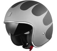 Bogotto V537 Wogi Casco Jet, nero-argento, taglia XS per maschi