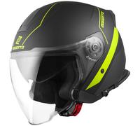 Bogotto V586 Detri Casco Jet, nero-giallo, taglia XS per maschi