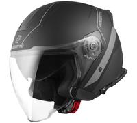 Bogotto V586 Detri Casco Jet, nero-grigio, taglia XS per maschi