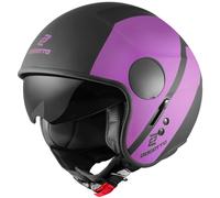 Bogotto V595 Sierra Casco Jet, nero/viola, Taglia L