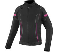 Bogotto Vysio impermeabile 3in1 Giacca tessile moto da donna, nero-rosa, taglia M per donne