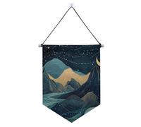 Boh Mountain Scene banner da appendere con asta telescopica banner bandiere decorazioni da cortile all'aperto per ufficio, scuola, aula, dormitorio, casa