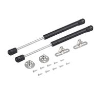 Bohaner 2 molle a gas 100N, cerniere a pressione per ante di armadietti da 100 N, con molla sollevabile, supporto per bar, credenze della cucina, colore nero 100N
