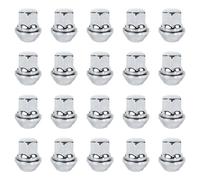Bohaner 20 dadi esagonali per cerchi in lega M12 x 1,5, da 19 mm, estremità chiusa, M12 x 1,5, con rondelle galleggianti, compatibili con la maggior parte delle Ford Focus, Fiesta, Fusion, Escort