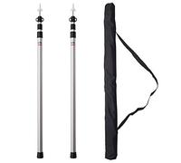 Bohaner Asta telescopica per tende Tarp, 2 aste telescopiche, in alluminio, telescopiche