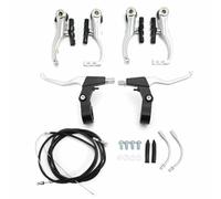 Bohaner Set di freni per bicicletta in argento completo a V freno per bicicletta anteriore posteriore per la maggior parte delle biciclette da corsa MTB BMX