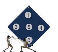 Bohany Attrezzatura pratica di scherma | Allenamento bersaglio a parete per pratica di recinzione, giochi ausiliari con cinque occhi di bue, strumento di miglioramento delle abilità per il