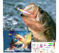 Bohany Avvento - 24 Giorni Di Conto Indietro Di Natale Con Esche Per R,Divertenti Dettagli Per Feste Di Natale E Piccoli Regali Per Calzini - Per Uomini Bambini Dores