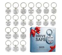 Bohany Calendario natalizio 'Avvento, conto alla rovescia di Natale 2D, in acrilico, con diversi saluti, per uomini, mariti, fidanzati, amici, compleanno, vacanze, San, festa del papà