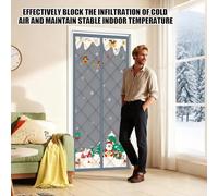 Bohany Copertura Isolante Per Porta - Spesso Antivento Magnetico - Barriera di Protezione dalla Temperatura,Per Protezione 'Ingresso E a Stanza Appartamento Ingresso Casa Esterno Patio Per Donne E