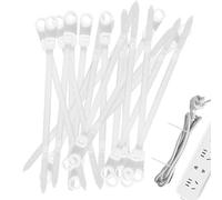 Bohany Cravatte per cavi elettrici, cravatta a zip,Linee di zip in nylon multifunzionali con foro a vite | 100 x fascette per cavi riutilizzabili, strumento di gestione del cavo per la casa, lo studio