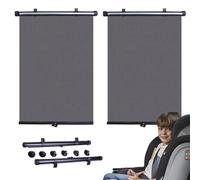 Bohany Finestra laterale del Sole retrattile retrattile per la finestra laterale dell'Automobile Sunshade Rulli Automobili per Les, Shades del Sole retrattile con sottobicchieri,