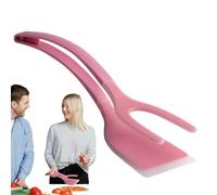 Bohany Flipper per pinze spatola per capovolgere, 2 in 1 spatola e pinzette | Manico ergonomico, strumento da cucina, utensili da cucina per pane tostato pane tostato fritto fritto
